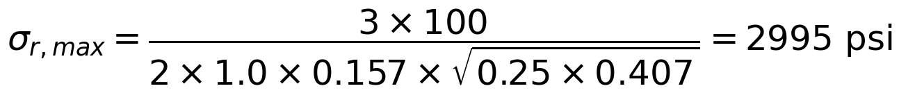Kedward calculation